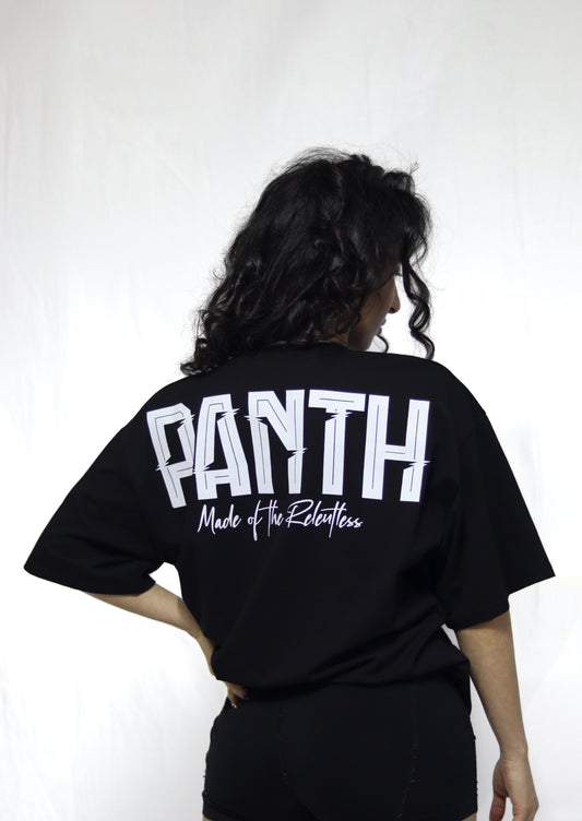 Oversize Kısa Kollu Tişört -Siyah