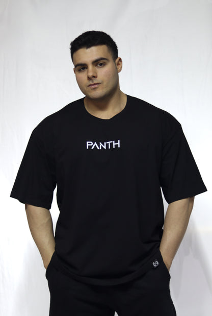 Oversize Kısa Kollu Tişört -Siyah