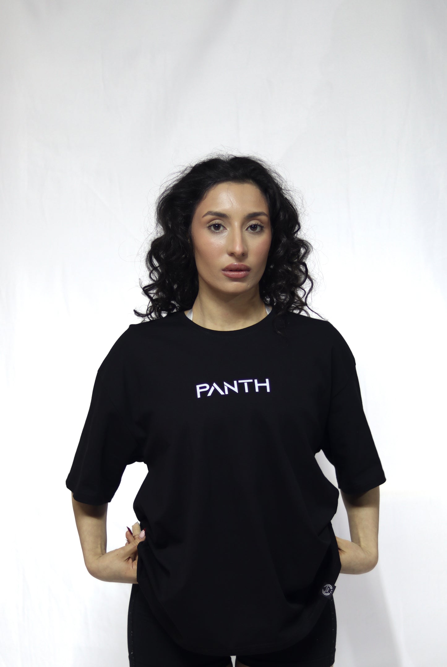 Oversize Kısa Kollu Tişört -Siyah