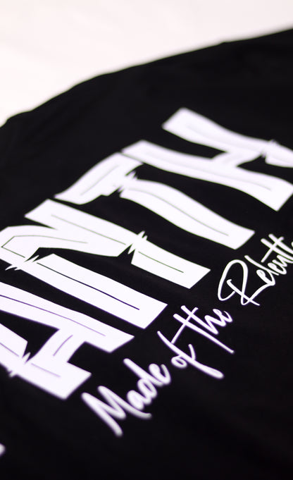 Oversize Kısa Kollu Tişört -Siyah