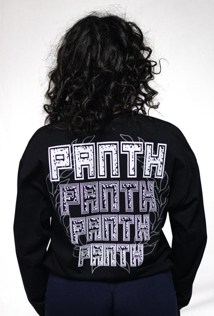 Oversize Uzun Kollu Tişört – Siyah